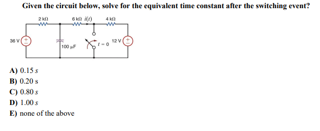 Solved Given the circuit below, solve for the equivalent | Chegg.com