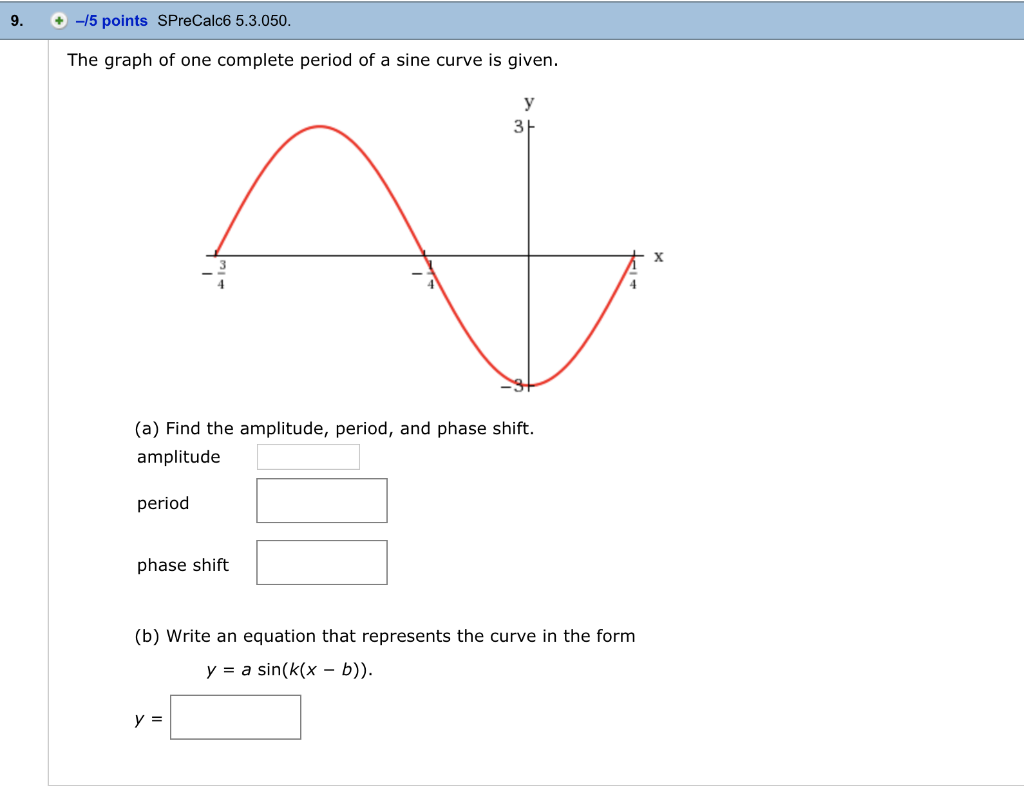 Solved 7. 1/4 points | Previous Answers Use the graph shown | Chegg.com
