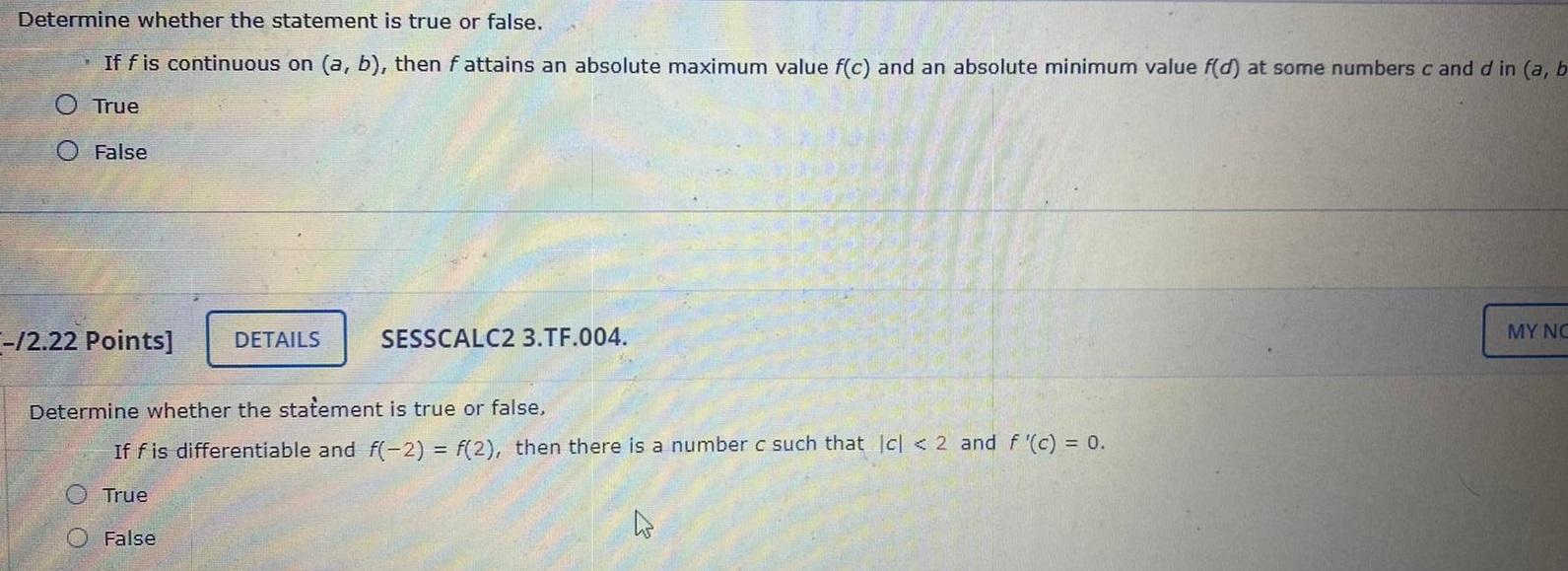 Solved Determine whether the statement is true or false. If | Chegg.com