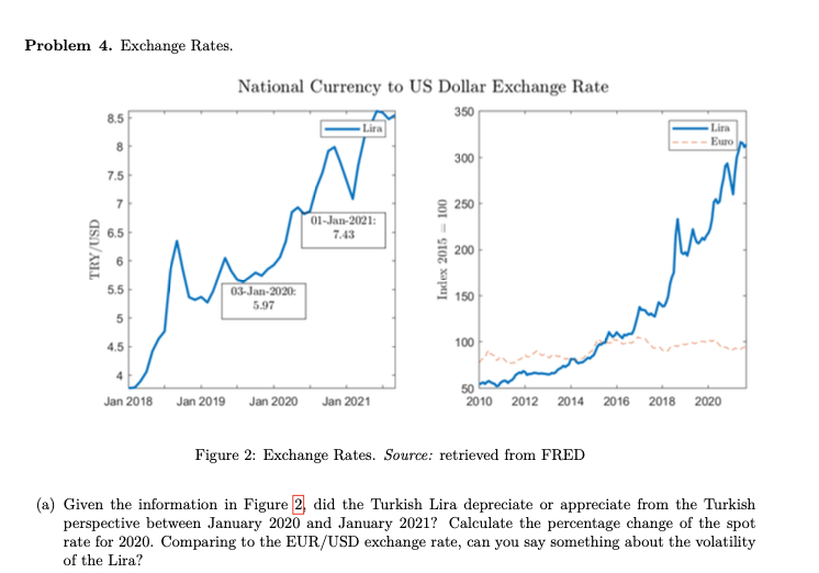 Problem 4. Exchange Rates. 8.5 National Currency to Chegg