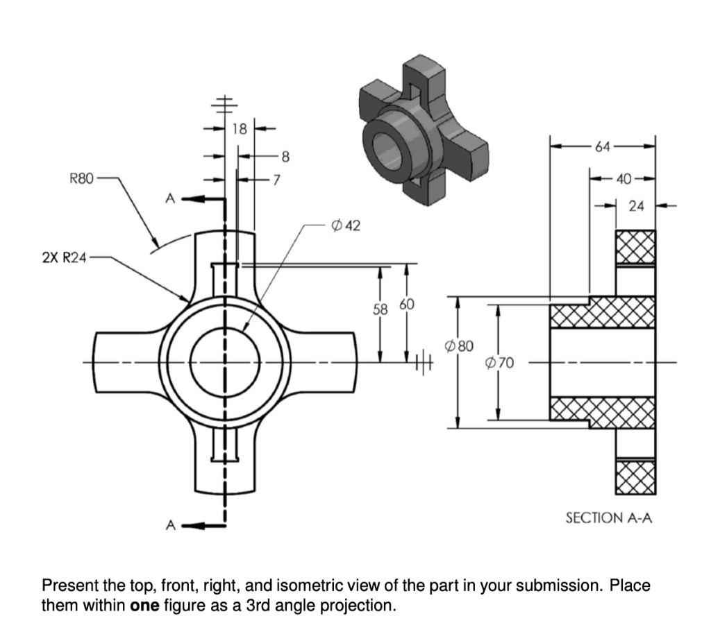 Solved Create The Following Model In AutoDesk Fusion 360. | Chegg.com