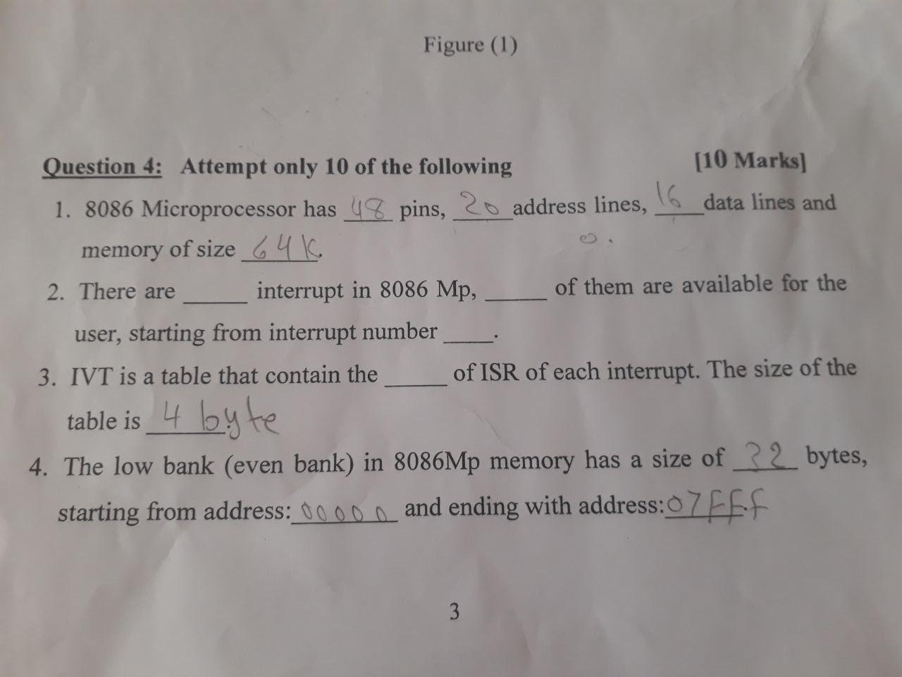 Solved Figure (1) Question 4: Attempt Only 10 Of The | Chegg.com