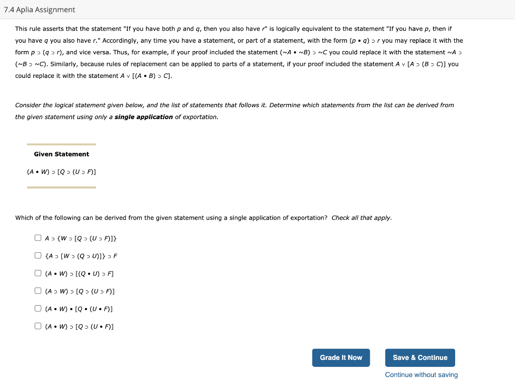 7.4 aplia assignment