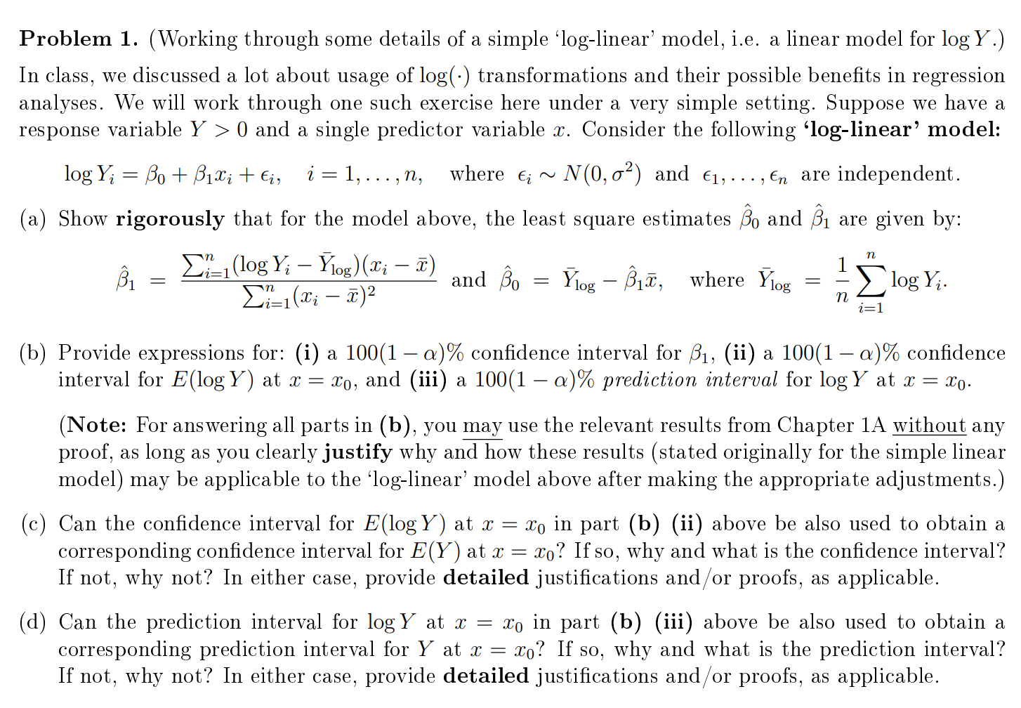 Statistics Linear Regression Please Provide All W Chegg Com