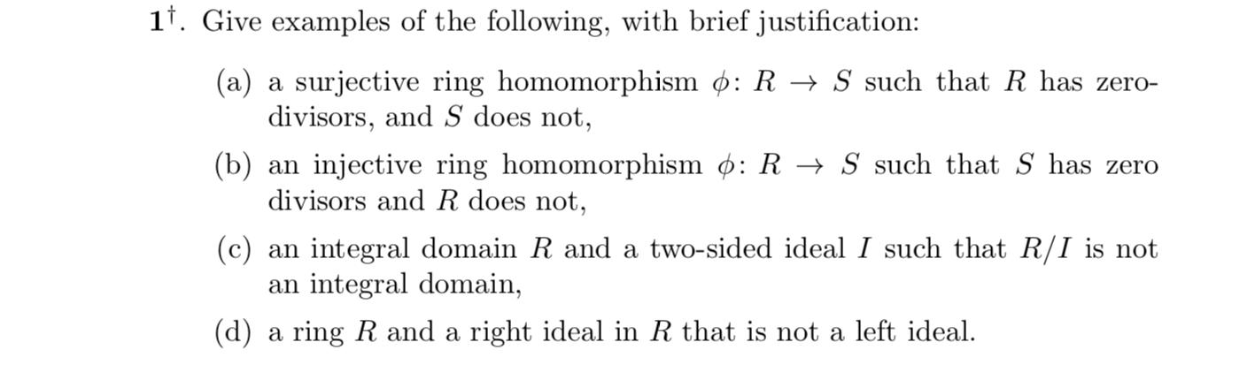 Solved 11. Give examples of the following, with brief | Chegg.com