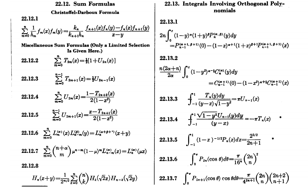 Solved 5. Legendre Polynomials in the Tables The following | Chegg.com