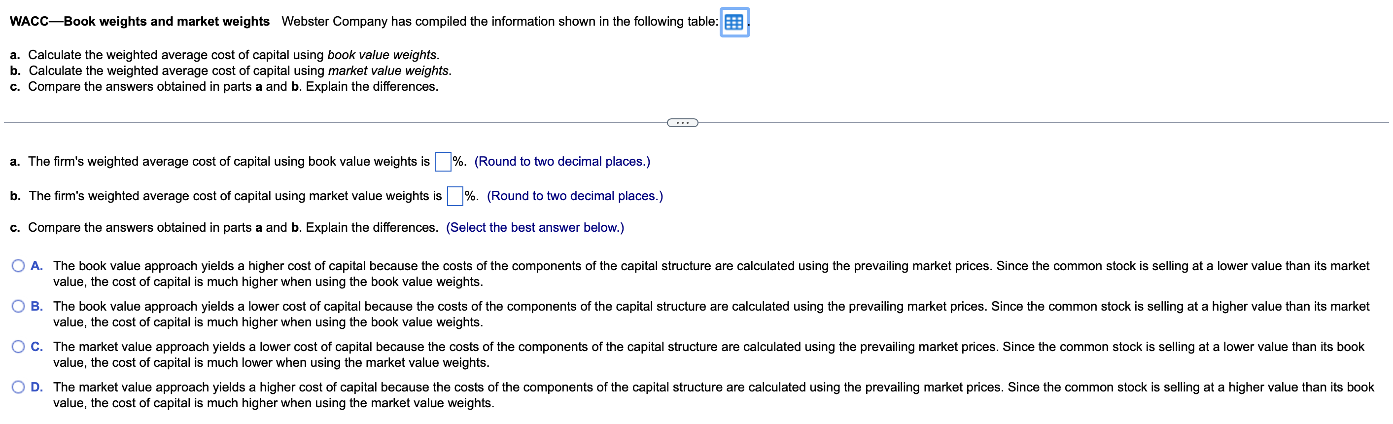 solved-wacc-book-weights-and-market-weights-webster-company-chegg