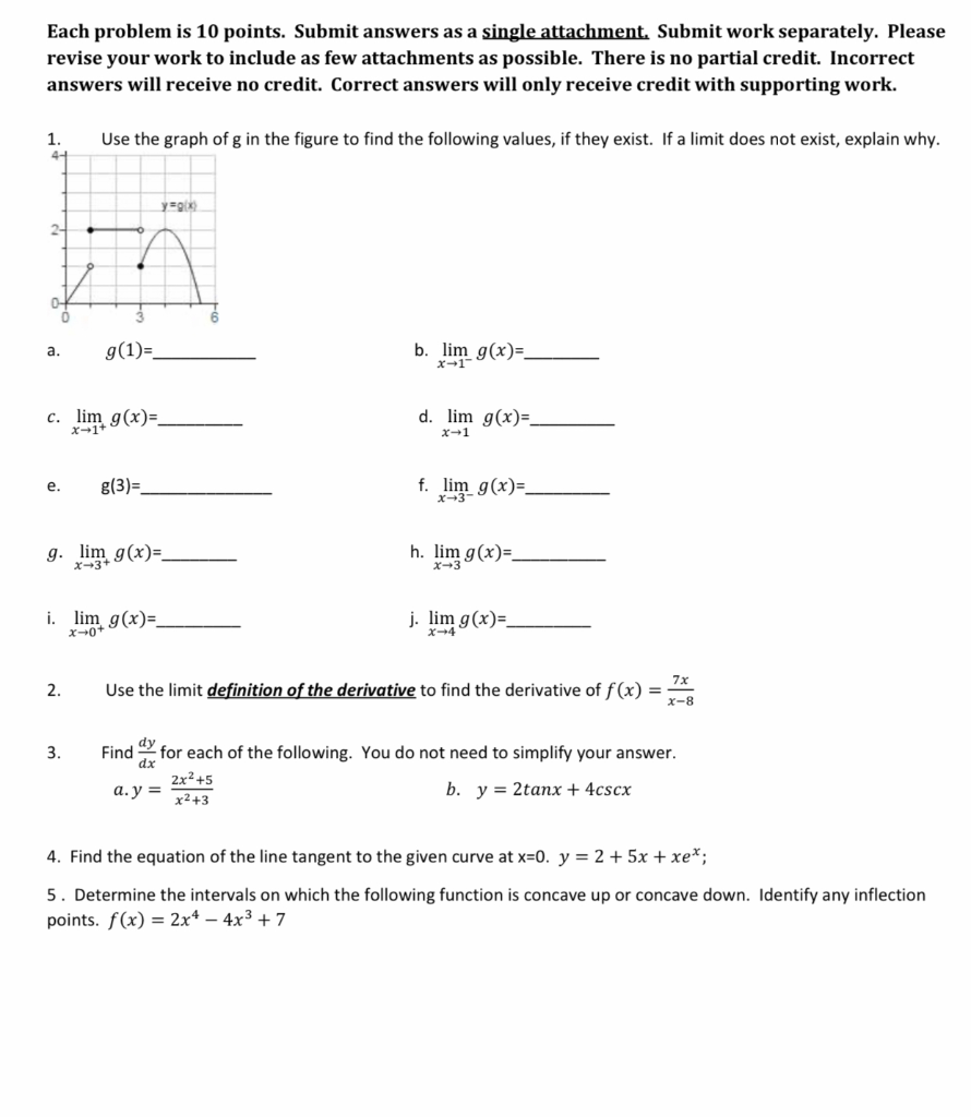 Solved Each problem is 10 points. Submit answers as a single | Chegg.com