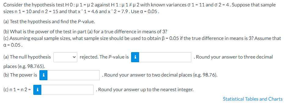 Solved Consider The Hypothesis Test H0 4 1 Y 2 Against Chegg Com