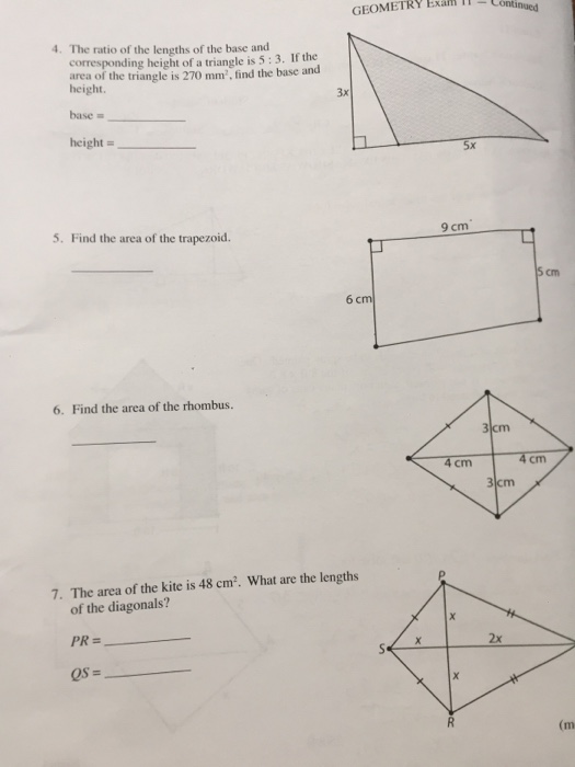 Solved The ratio of the lengths of the base and | Chegg.com