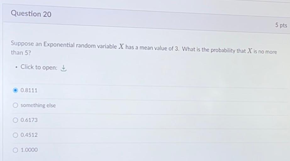 Solved Suppose An Exponential Random Variable X Has A Mean | Chegg.com