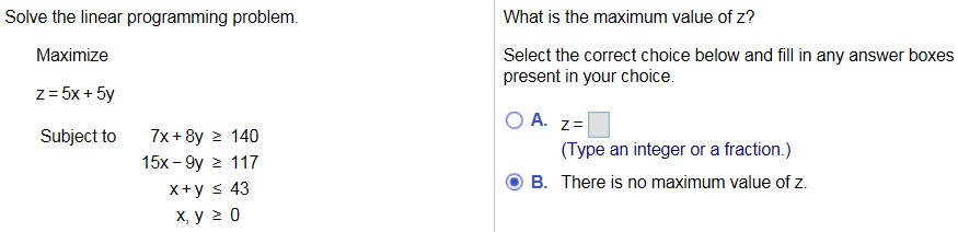 Solved Solve the linear programming problem. What is the | Chegg.com