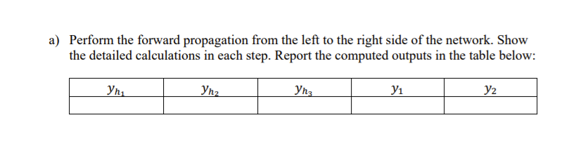 Solved Problem 1) (3 pts) Forward-backward propagation: | Chegg.com