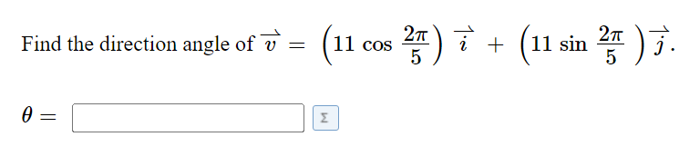 Solved Find the direction angle of | Chegg.com