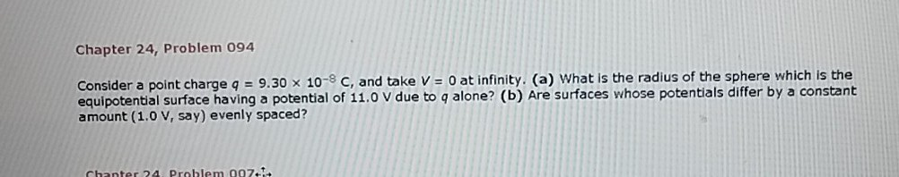 Solved Chapter 24, Problem 094 Consider a point charge q | Chegg.com