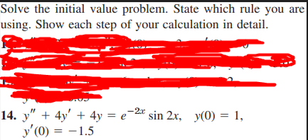 Solved Solve the initial value problem. State which rule you | Chegg.com