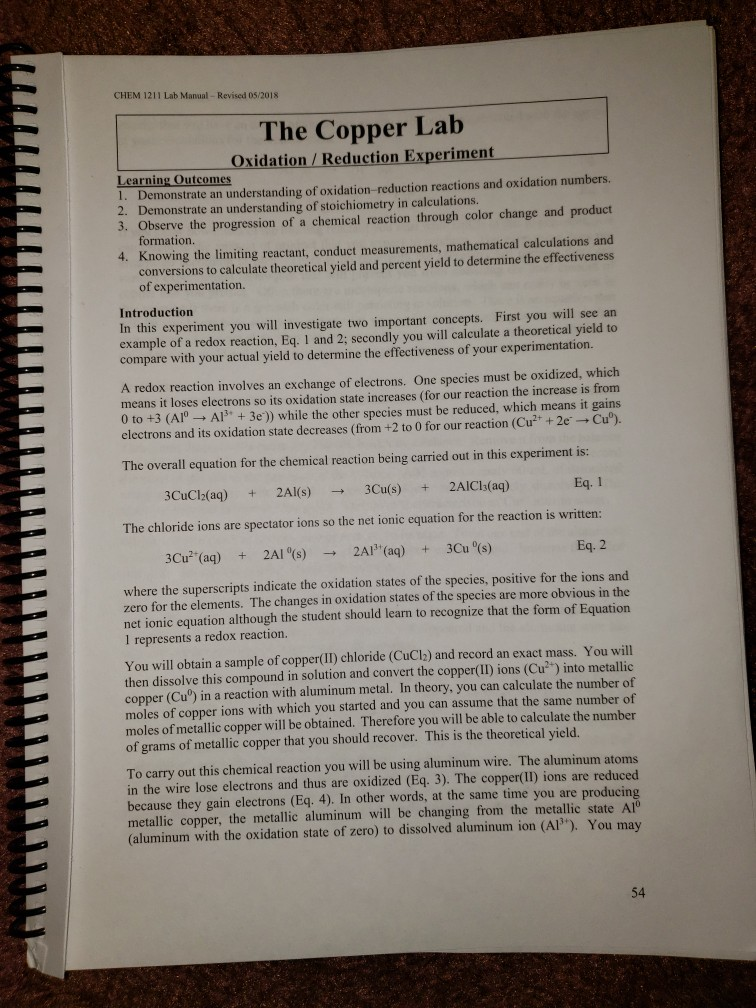 Solved please help me finish this lab. show calculations | Chegg.com