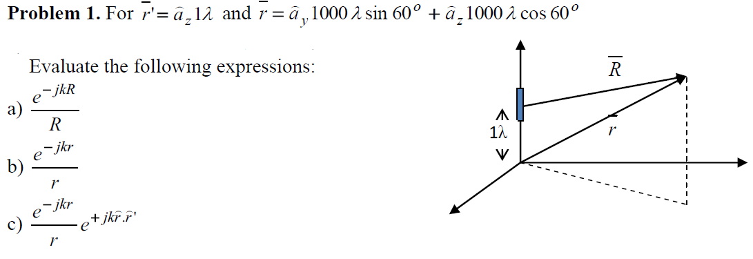 Solved Problem 1 For R A 11 And R A 1000 2 Sin 60 A Chegg Com