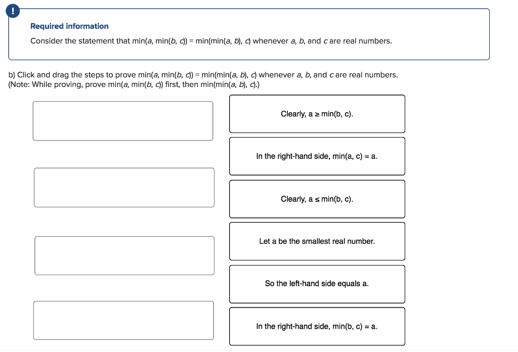 Solved Required Information Consider The Statement That | Chegg.com