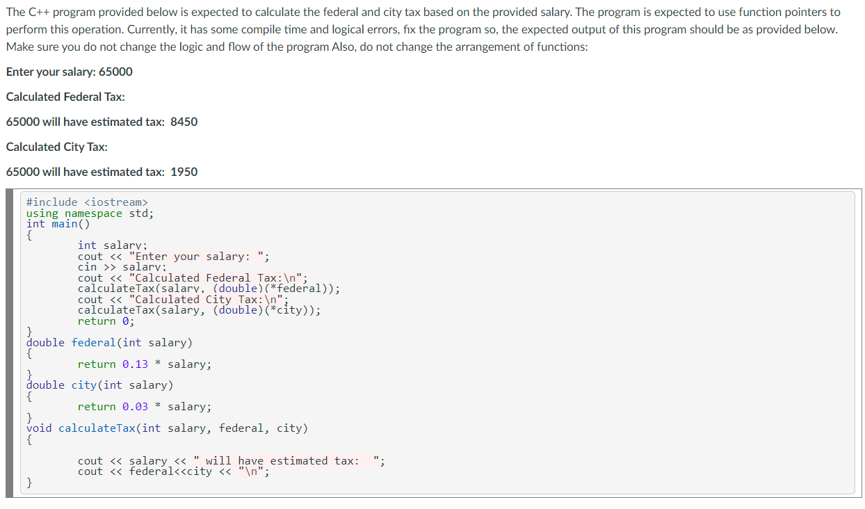 Solved The C++ program provided below is expected to | Chegg.com