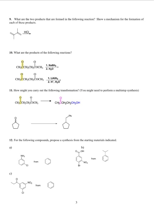 Solved What ate the two products that are formed in the | Chegg.com