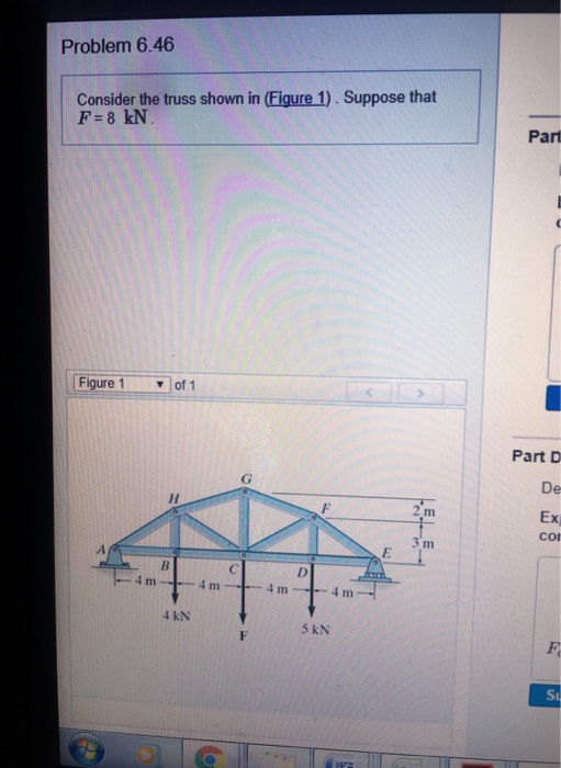 Solved Problem 6.46 Consider the truss shown in (Figure 1). | Chegg.com