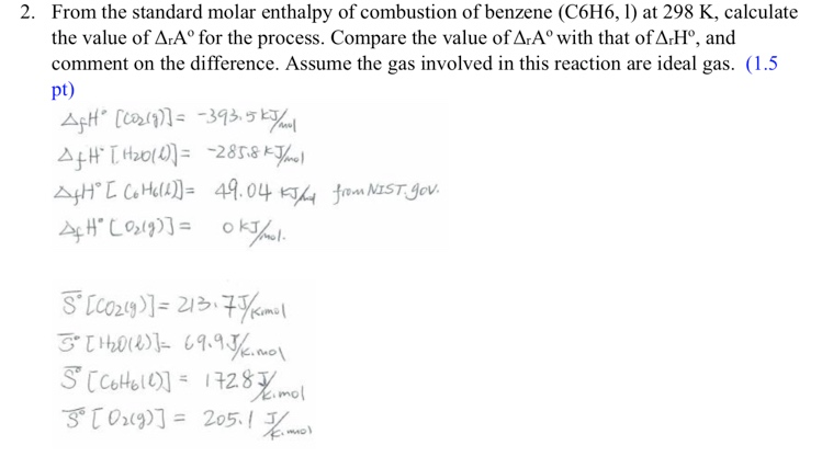 solved-calculate-the-standard-molar-enthalpy-of-formation-chegg