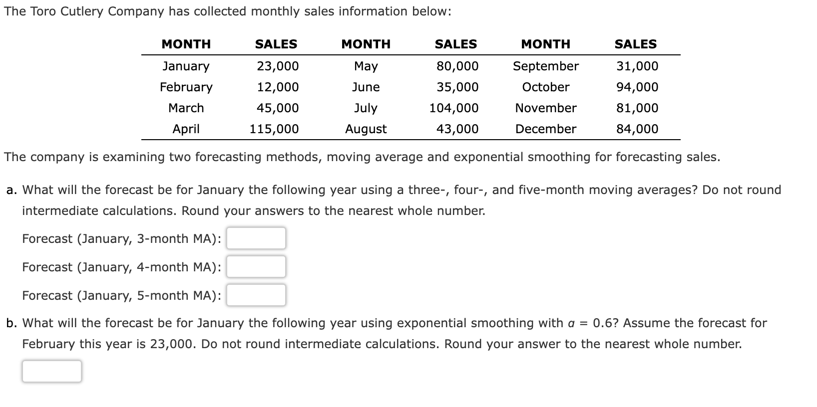 solved-the-company-is-examining-two-forecasting-methods-chegg