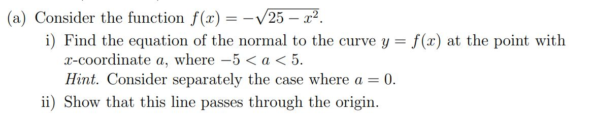 Solved f(x) at the point with (a) Consider the function f(x) | Chegg.com