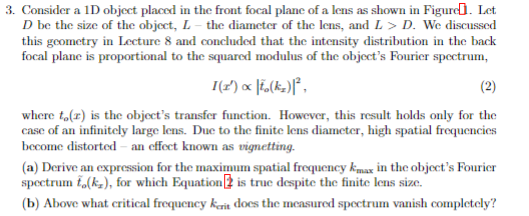 Solved Figure 1: Figure for Problem 3.Consider a 1D object | Chegg.com