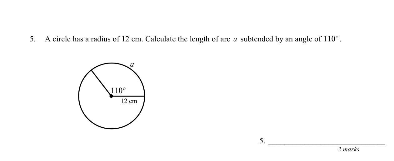 Solved A circle has a radius of 12 cm. Calculate the length | Chegg.com