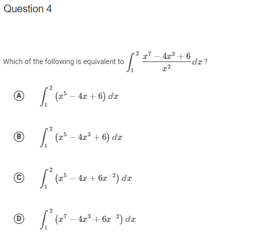 Solved Question 1 Which of the following are equivalent to | Chegg.com