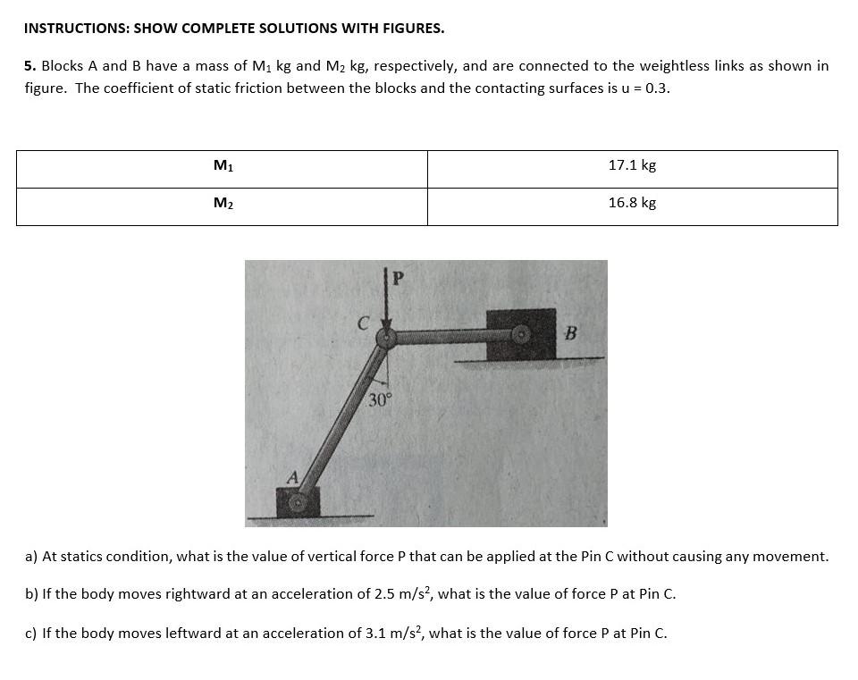 Solved INSTRUCTIONS: SHOW COMPLETE SOLUTIONS WITH FIGURES. | Chegg.com