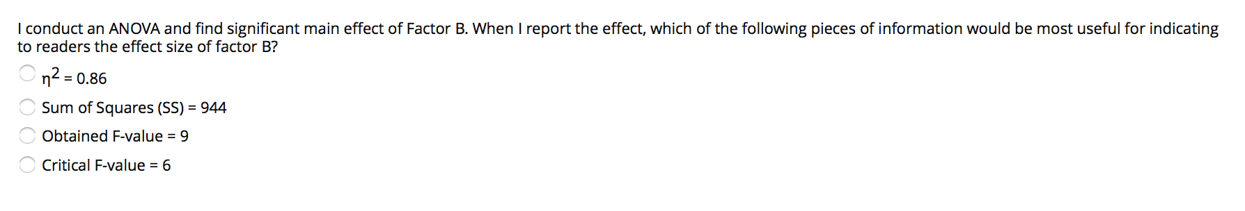 Solved I conduct an ANOVA and find significant main effect | Chegg.com