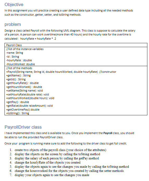 Solved Objective In this assignment you will practice | Chegg.com