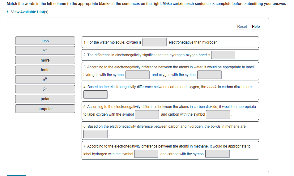 Solved Match The Words In The Left Column To The Appropriate Chegg