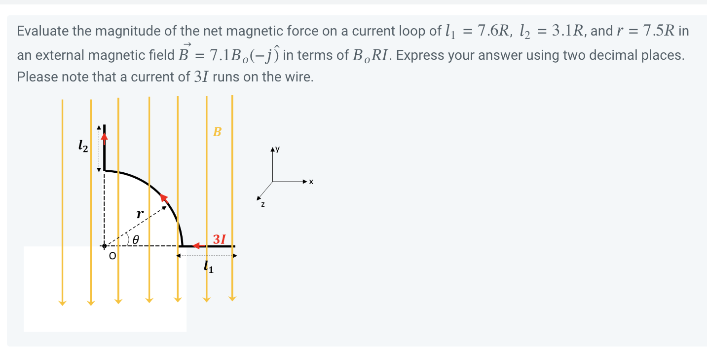 Solved Evaluate The Magnitude Of The Net Magnetic Force On A 