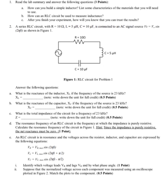 Solved . Read the lab summary and answer the following | Chegg.com