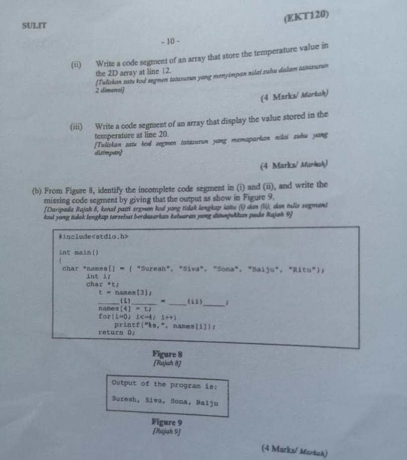 Solved SULIT (EKT120) Question 4 Soler (C3, CO3, PO2) (a) | Chegg.com