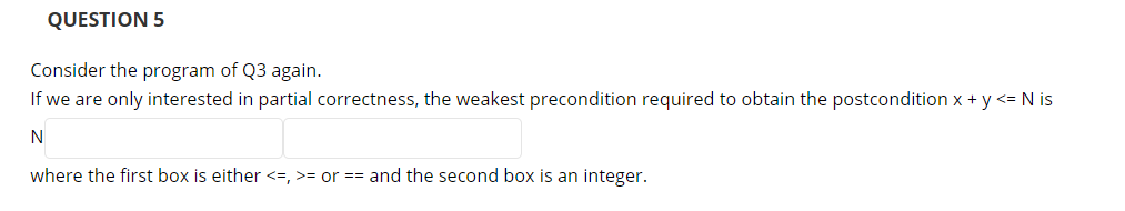 Solved QUESTION 3 Consider the following program which is | Chegg.com