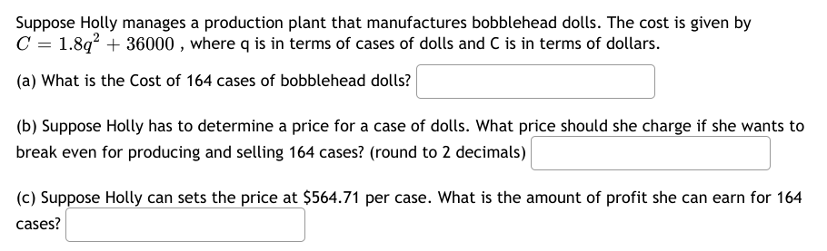 Solved Suppose Holly manages a production plant that | Chegg.com