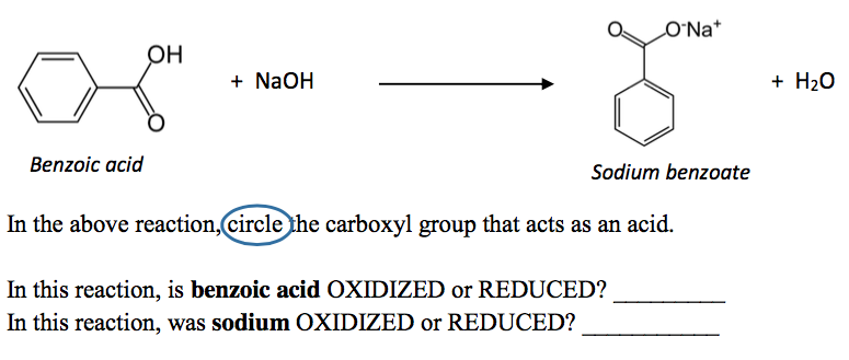 Benzoic Acid And NaOH Reaction