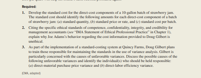 68 Chapter 10 Standard Costing and Analysis of Direct | Chegg.com