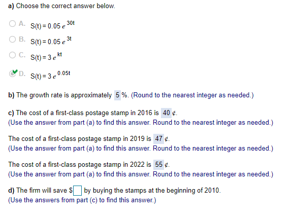 Solved The Forever Stamp is always valid as first class Chegg