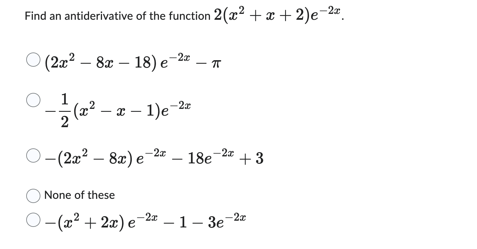 Solved Find the most general antiderivative of the function | Chegg.com