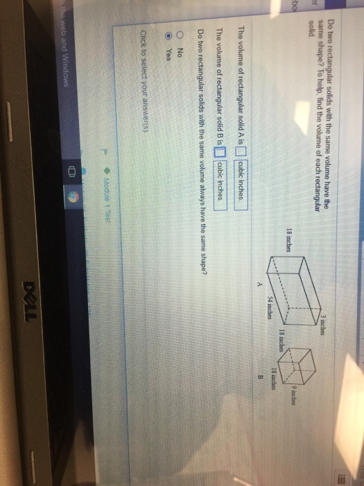 what three dimensions are needed to find the volume of rectangular solid