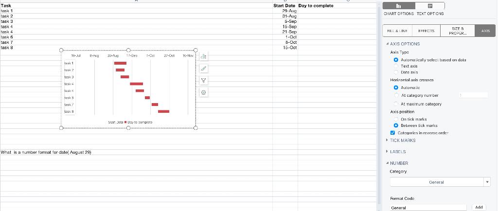 Solved lui CHART OPTIONS TEXT OPTIONS Task task 1 task 2 | Chegg.com