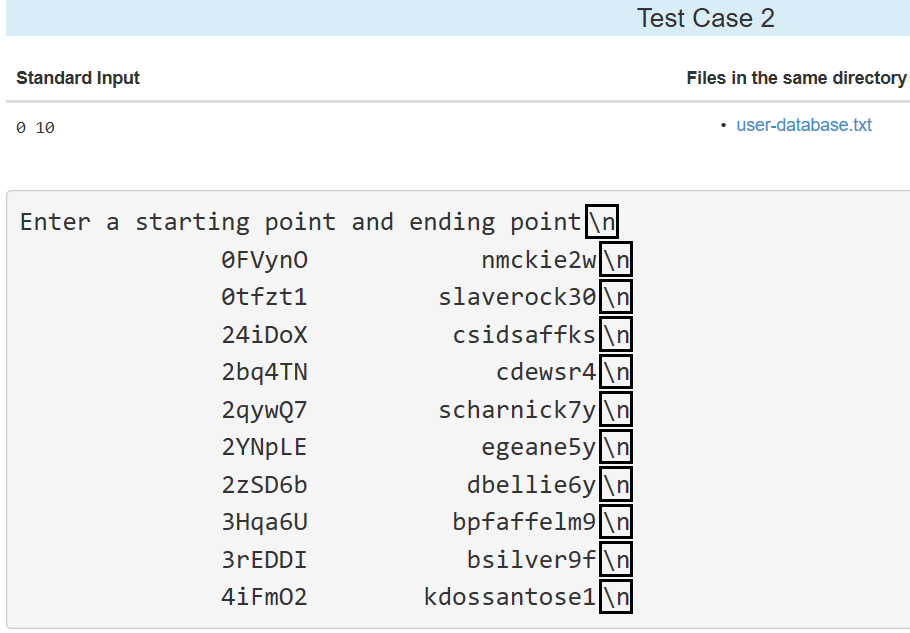 (Solved) Java Ask User Starting Point Ending Point Sort User List