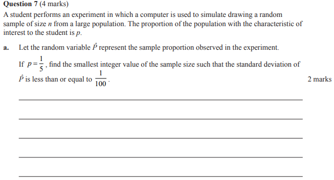 Solved Question 7 (4 marks) A student performs an experiment | Chegg.com