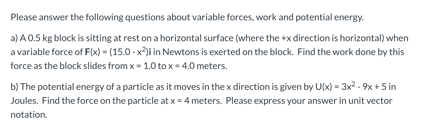 Variable Power Questions Solved Please answer the following questions about variable | Chegg.com